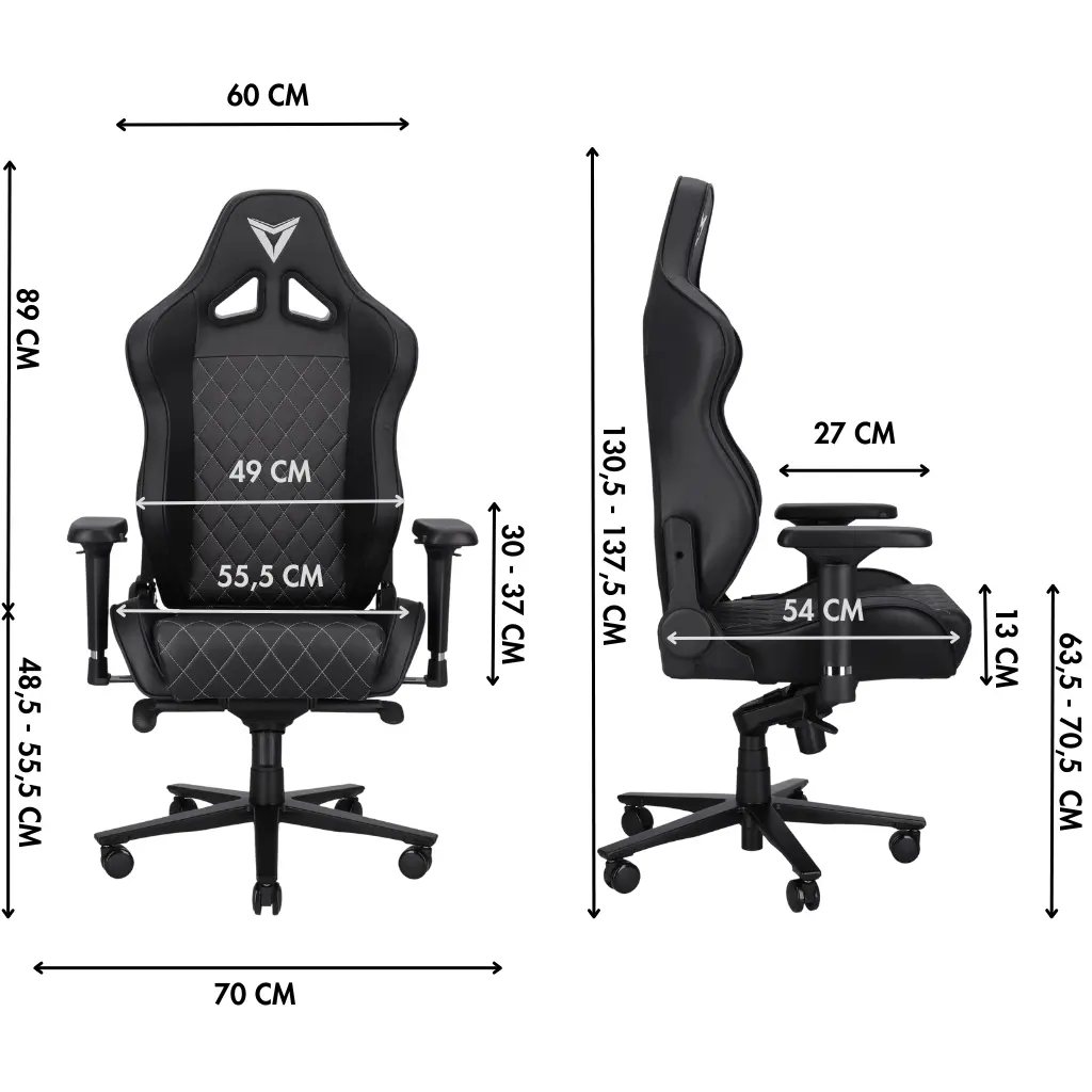 Trigera One black dimensions