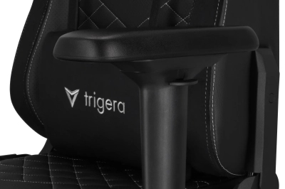 Trigera Two – Fotel Gamingowy Skórzany Czarny