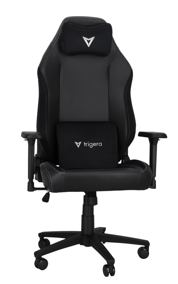 Trigera Seven – Fotel Gamingowy Skórzany Czarny 