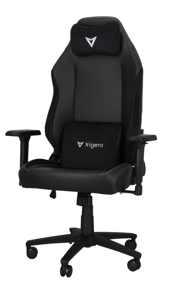 Trigera Seven – Fotel Gamingowy Skórzany Czarny 