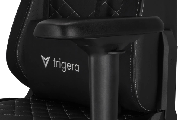 Trigera Two – Fotel Gamingowy Skórzany Czarny