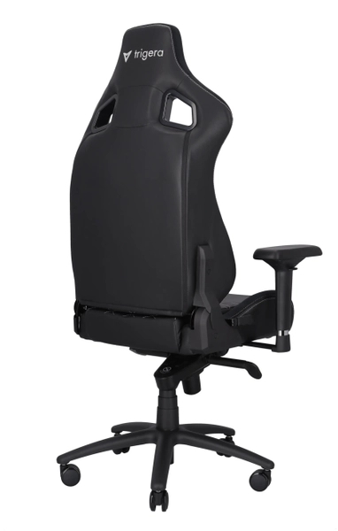 Trigera Two – Fotel Gamingowy Skórzany Czarny