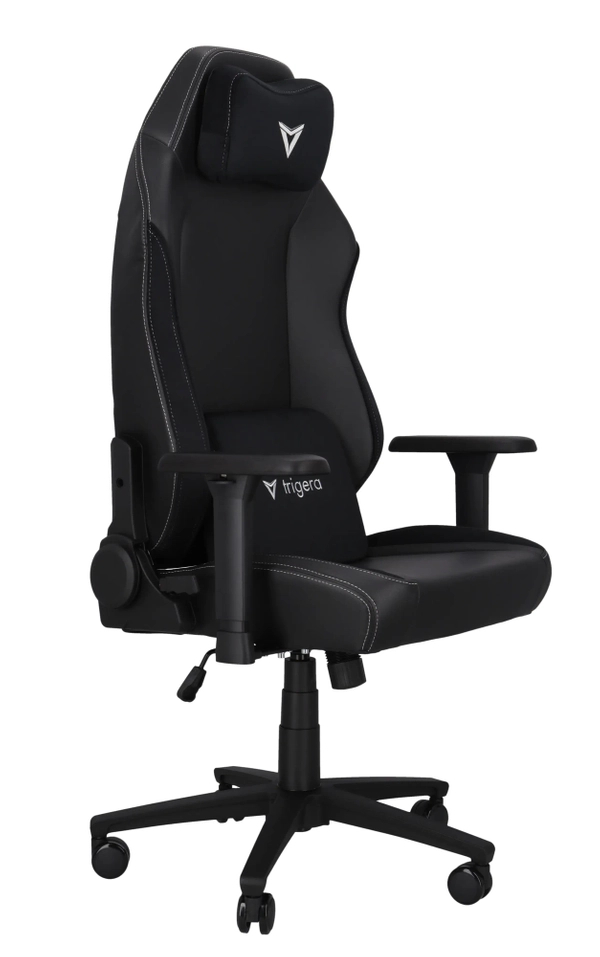 Trigera Seven – Fotel Gamingowy Skórzany Czarny 
