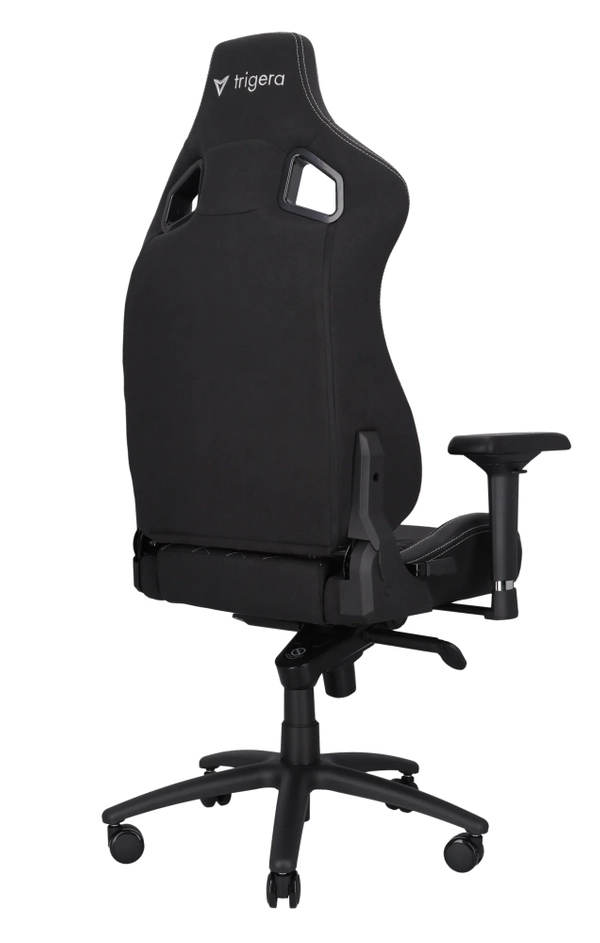 Trigera Two – Fotel Gamingowy Materiałowy Czarny 