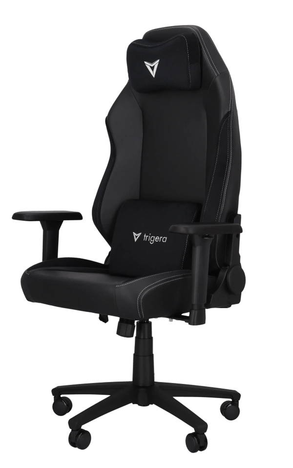 Trigera Seven – Fotel Gamingowy Skórzany Czarny 