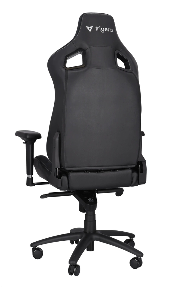 Trigera Two – Fotel Gamingowy Skórzany Czarny