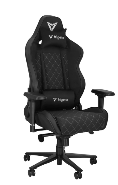 Trigera One – Fotel Gamingowy Materiałowy Czarny