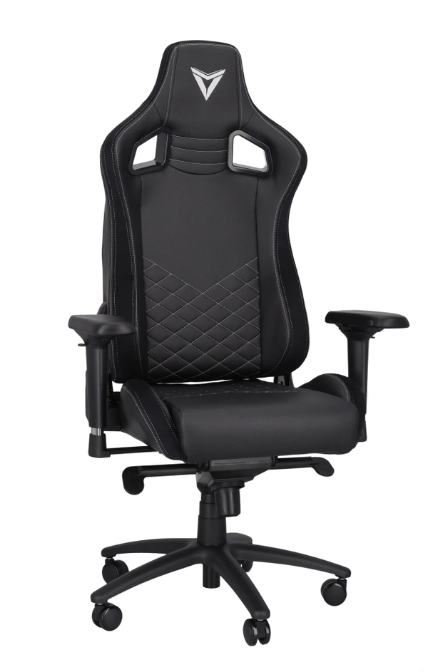 Trigera Two – Fotel Gamingowy Skórzany Czarny