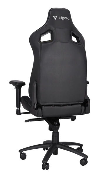 Trigera Two – Fotel Gamingowy Skórzany Czarny