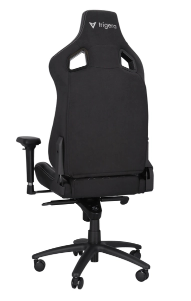 Trigera Two – Fotel Gamingowy Materiałowy Czarny 