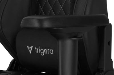 Trigera One – Fotel Gamingowy Skórzany Czarny